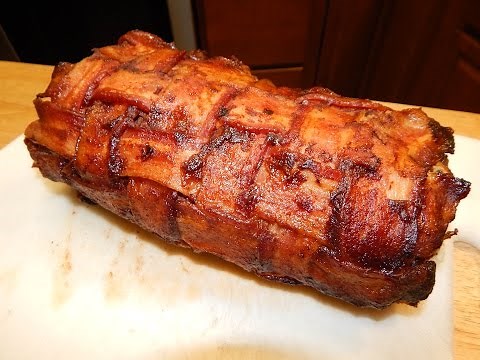 Stuffed Meatloaf Recipe - Bacon Wrapped Meatloaf