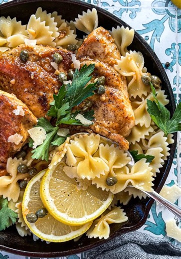 Bright, buttery, and full of cozy lemon flavor, this Chicken Piccata is a family dinner favorite 🍋✨ Tender chicken is pan-seared until golden, then simmered in a light lemon-wine sauce with just the right touch of capers. Served over bow tie pasta, it’s comforting, flavorful, and perfect for gathering everyone around the table after a busy day. See full recipe at www.anaffairfromtheheart.com #familydinner #weeknightmeals #chickenrecipes #dinnerideas #comfortfood