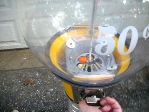 Beaver Gumball Machine 48 inches spiral action...Sold.