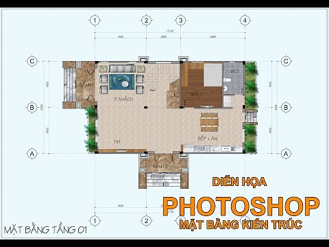 💥 Mặt Bằng Nhà Vườn - Diễn Họa Photoshop CC 💥