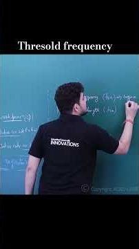 Threshold frequency and Threshold wavelength #modernphysics #photoelectriceffect