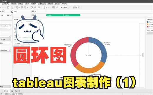 tableau图表制作（1）圆环图
