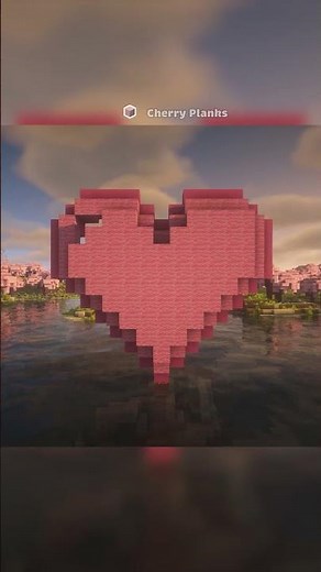 How To Build a Cute Heart in Minecraft! 🩷