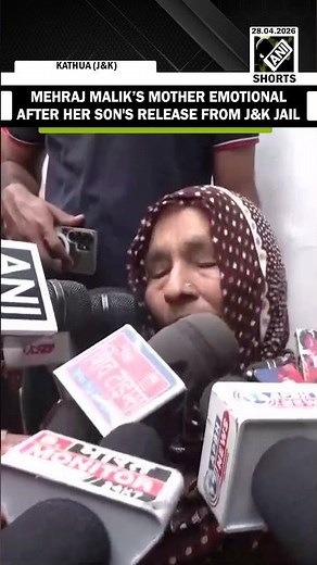 AAP MLA Mehraj Malik’s mother turns emotional after his release from J&K jail