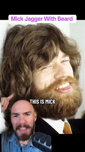 The Life Professor on Instagram: "Mick Jagger With A Beard #mickjagger #rollingstones"