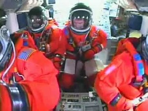 Space Shuttle Atlantis - Cockpit View - Launch of STS 122