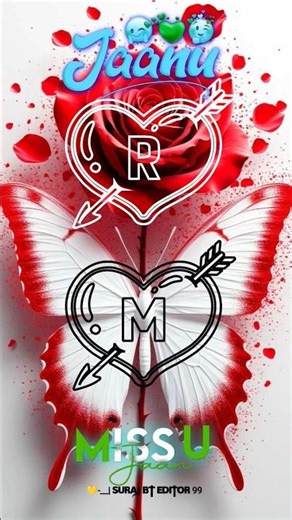 R💕M letter status video 💛🥰 #nameart #shorts #viral #trending #surajbteditor99