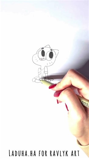 🐱💼 Create Nicole Watterson ❤️ The Amazing World of Gumball 🎬 #shorts #drawing #RavlykArt