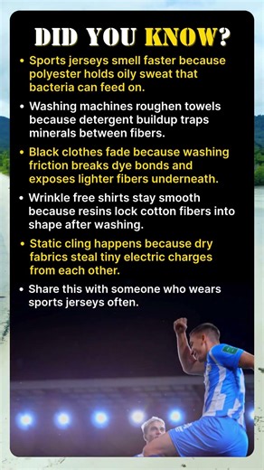 Why Sports Jerseys Smell Faster Than Cotton