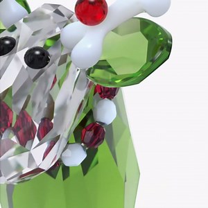 Swarovski Mo Holiday Annual Edition 2023 Figurine, Multicolored Crystals, Part of The Mo Collection