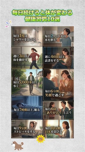 毎日続けると体が変わる健康習慣10選 #健康習慣 #毎日の習慣 #体を整える