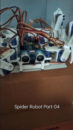 Spider Robot-04, #arduino#arduinotutorial #arduinomicrocontroller#robotics#arduinocode#arduinonano