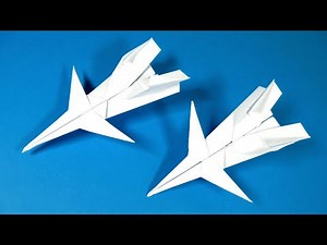 How to Make a Realistic Origami Jet Fighter – DIY Easy Paper Airplane