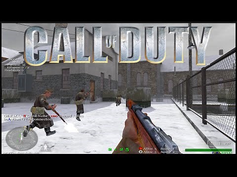 Call of Duty 1 Multiplayer 2020 Mp_Harbor Search & Destroy Gameplay | 4K