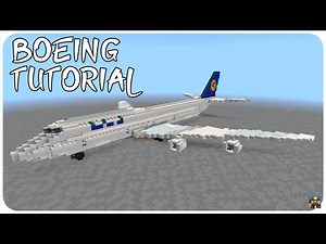 How to Build a Boeing 747 in Minecraft (Lufthansa & KLM) Minecraft Boeing 747 Tutorial