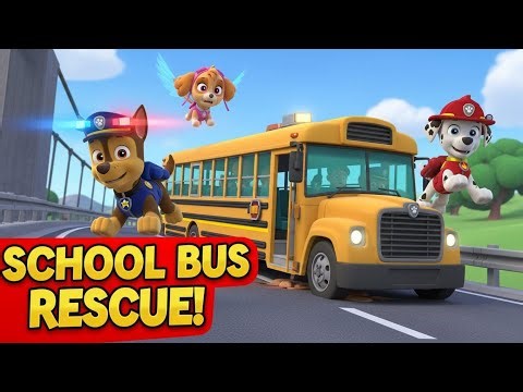PAW Patrol 🚌🐾 Pups Save a School Bus! 🚨 | School Bus Rescue Mission | Kids Cartoon
