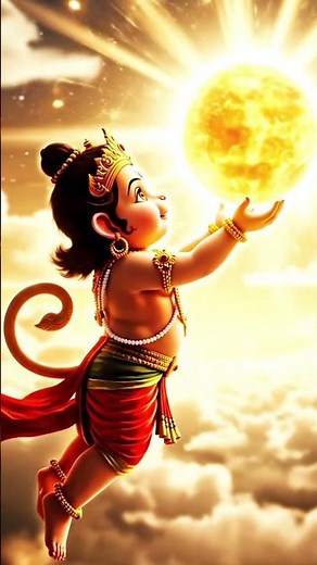 Hanuman’s Childhood Miracle — Eating the Sun Story ☀️