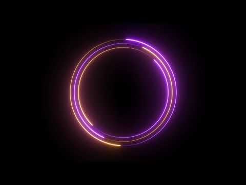Neon Circle Loading Animation | Futuristic Tech Loop