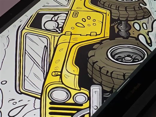 Car Coloring Pages for Kids: Tractor, Jeep, BMW (PDF Digital Download, 6 Printable Designs) - Etsy