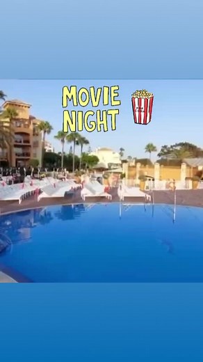 Movie Night! Enjoy with your family our outdoor cinema every Tuesday at the Big Pool! 🍿🎬🌟 | Marriott's Marbella Beach Resort