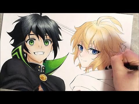 Yuu & Mika Speed Drawing (Seraph of the End)