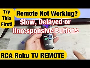 Slow, Delayed or Unresponsive RCA Roku TV REMOTE? Fixed! Try this First!