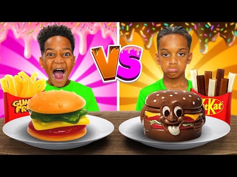 CHOCOLATE VS CANDY FOOD CHALLENGE
