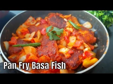 Pan Fry Basa Fish | Basa Fish with bell peppers |Basa fish fillets recipe