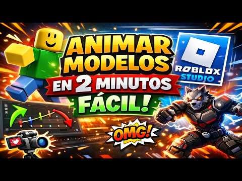 Como animar Modelos o Personajes en roblox studio #tutorial