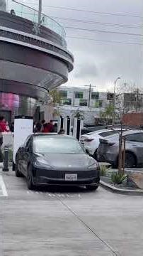 Tesla Diner Supercharger on Christmas Day | Charging My Tesla in Holiday Vibes | Gifts |