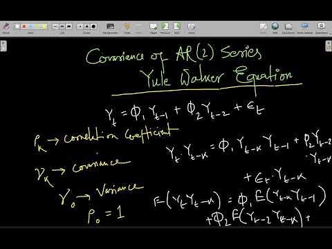 Yule Walker Equation & Covariance of AR (2)