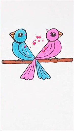 Draw Cute Birds in 1 Minute! Easy Step-by-Step Tutorial