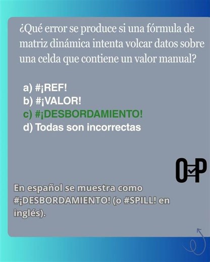 Test ERRORES en Microsoft EXCEL 365. Pregunta de tu oposición #age #administrativo #oposicion