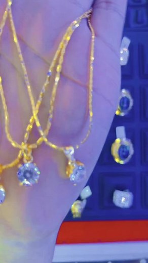 Delicate Gold Necklaces Featuring Sparkling Gemstones