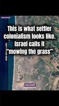 This is what settler colonialism looks like. Israel calls it “mowing the grass”