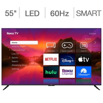 Roku 55” Class – Select Series – 4K LED HDR Smart Roku TV