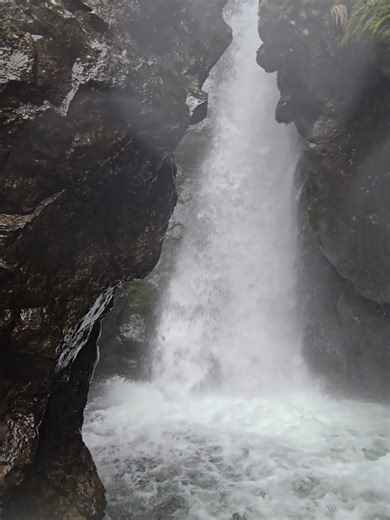 There's no point in trying to stay dry when you live in the Pacific Northwest, roll with it!🫡 📍Pool of the Winds and Rodney Falls, Beacon Rock State Park, Washington State #washington #pnw #hiking #pdx #waterfall