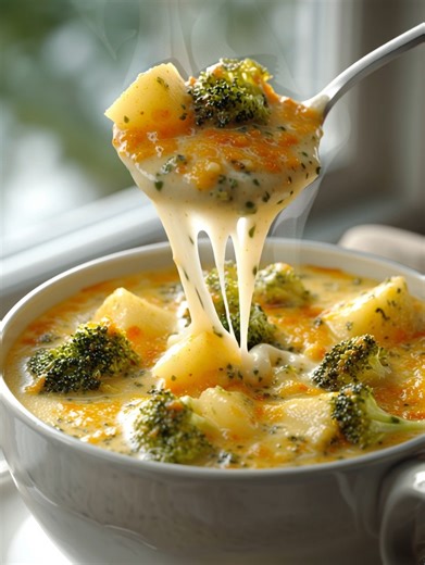 23K views · 168 reactions |  Crock Pot Potato Broccoli Cheddar Soup...