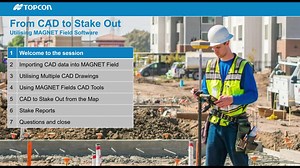 From CAD to Stakeout with Topcon MAGNET Field