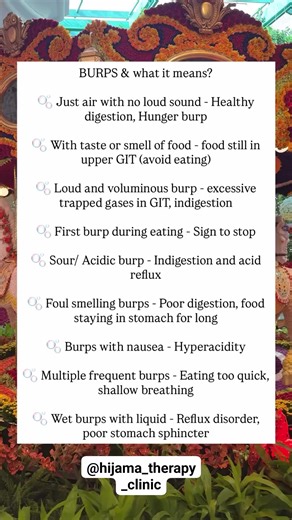 Ever wondered what your burps are trying to tell you? 🤔 This handy guide breaks down the different types of burps and what they might indicate about your digestion! #digestion #healthtips #burps #guthealth #wellbeing | Hijama Therapy Clinic