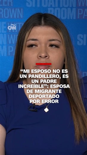65K views · 440 reactions | El Gobierno de #Trump envió a Kilmar Armando Ábrego en un de los vuelos con inmigrantes deportados a El Salvador por su supuesto vínculo con grupos declarados como terroristas; sin embargo, días después admitieron que su deportación había sido un error administrativo. La fecha límite de la orden de la Corte para devolverlo a EE.UU. está en pausa. Jennifer, esposa de Kilmar Ábrego, habló para CNN en “The Situation Room”. | CNN en Español | Facebook