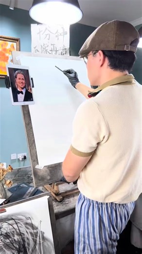 Artistic Viral on Instagram: "From seemingly chaotic 🎨 charcoal strokes to breathtakingly detailed 🖤 portraits, this artist captures emotion, depth, and personality in every line. Each piece feels alive, drawing you into the soul of the subject. 🔥 Art by: www6666666www (Döuyin)"