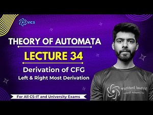 34- Derivation of Context Free Grammar | Left & Right Most Derivation | Theory of Automata
