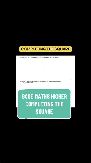 #creatorsearchinsights #completingthesquare #gcsemathspaper3 #mathshelp