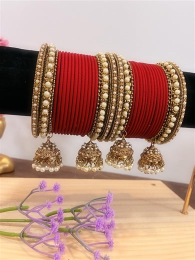 Red Indian Bangles Set: South Asian Jewelry - Etsy