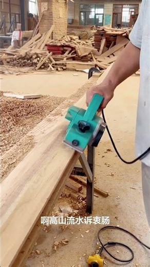 Solid wood stair railing, small wooden handrail for home useElectric planer/portable planer #shorts