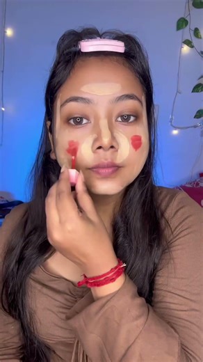 Full face Indian face Chinese/korean makeup tutorial step by Step #ytshorts #makeuptutorial #fyp