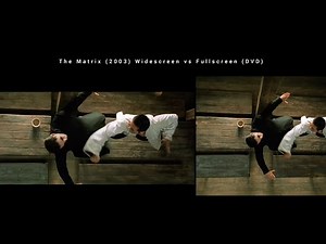The Matrix Reloaded (2003) Widescreen vs Fullscreen (DVD) Neo vs Oracle's bodyguard fight scene