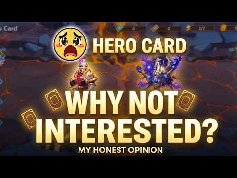 HERO CARD EVENT - MY HONEST OPINION - WHY I AM NOT PLAYING - CASTLE CLASH