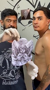 TATUAGEM PROIBIDA! COM DEUS NÃO SE BRINCA! história que acontece nos bastidores de um estúdio de tatuagem Tatuagem de fundo fechamento de braço com tema de anjos. #tatuagem #historia #tatuador | Maciel Santos